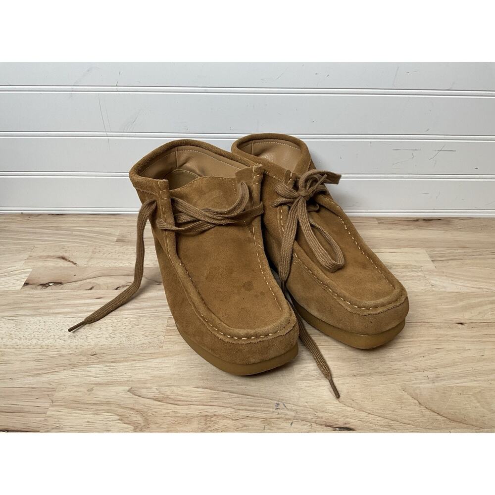 Women's 7 Project Cloud Wally Boot Tan Suede Wallabee Chukka Moc Toe